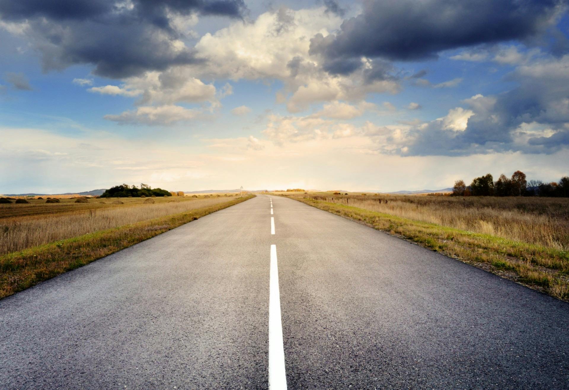 road with the sky in the background
